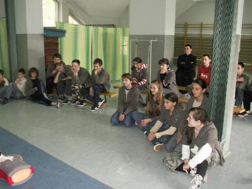 wizyta OSP W-G w gimnazjum