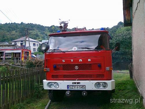 Po¿ar budynku gospodarczego